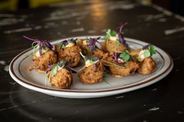 Plant based Fried Artichokes.