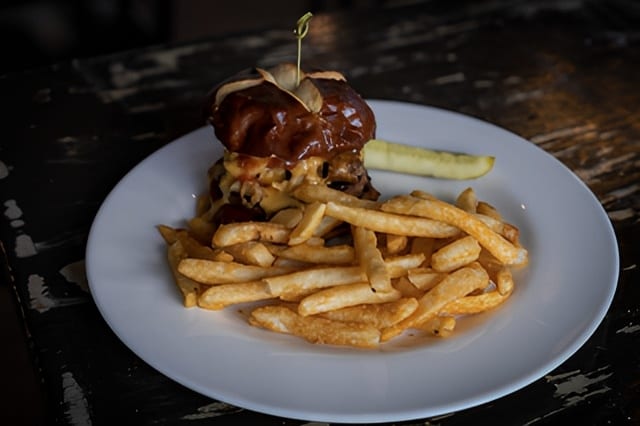 Plant based BBQ Burger.