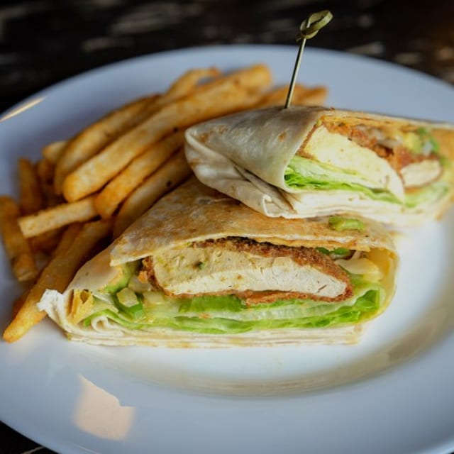 Plant based Caesar Crunch Wrap.