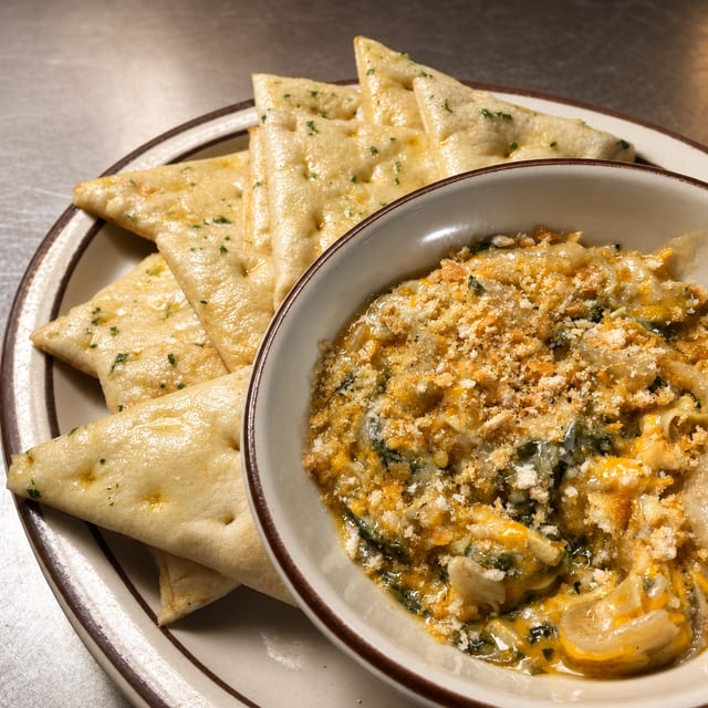 Plant based Artichoke Spinach Dip.