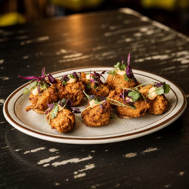 Plant based Fried Artichokes.