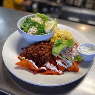 plant based Chilaquiles