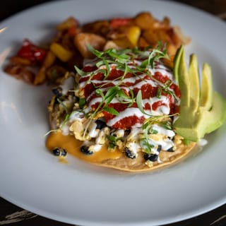 plant based Huevos Rancheros