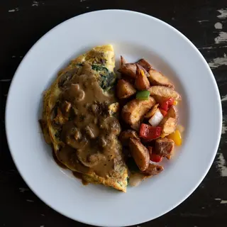 plant based Mushroom Omelette